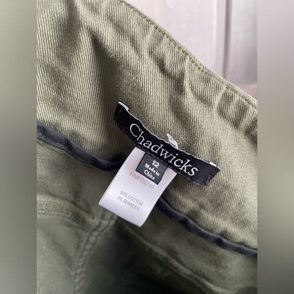 Chadwick’s Women’s Pull on Pant Forest Green stretchy Size 12‎ - Picture 3 of 3